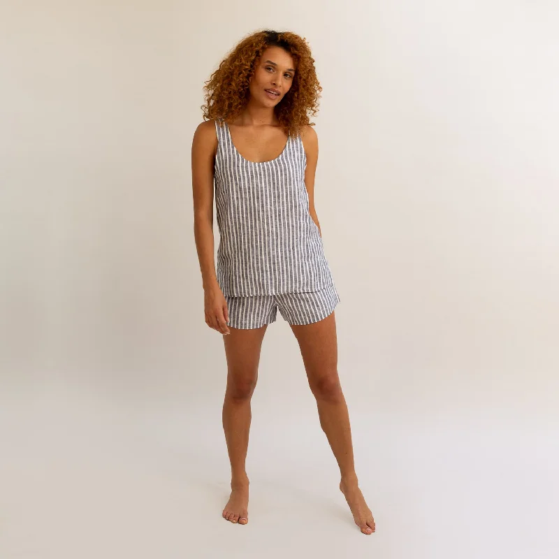 Midnight Stripe Cami Pajama Set