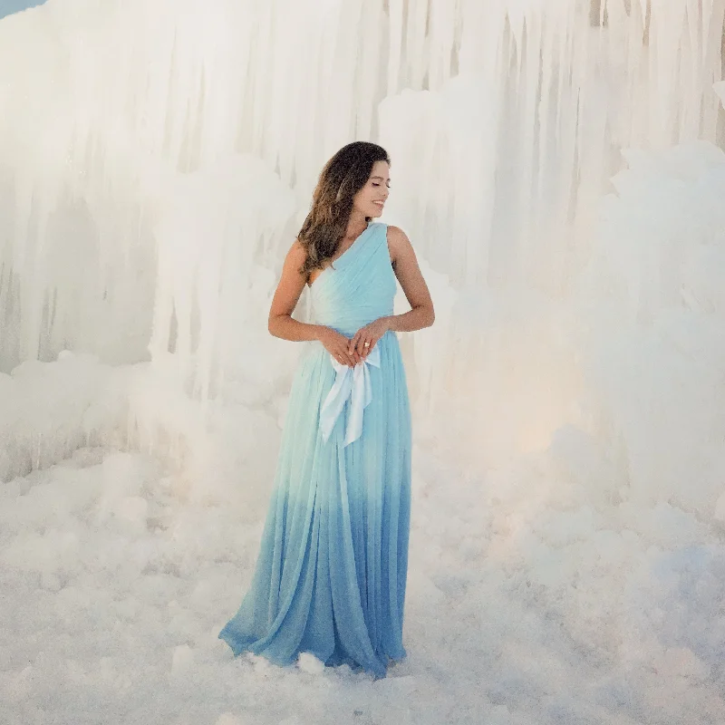 Aakriti Rana in Frozen Crystal Ombre Dress