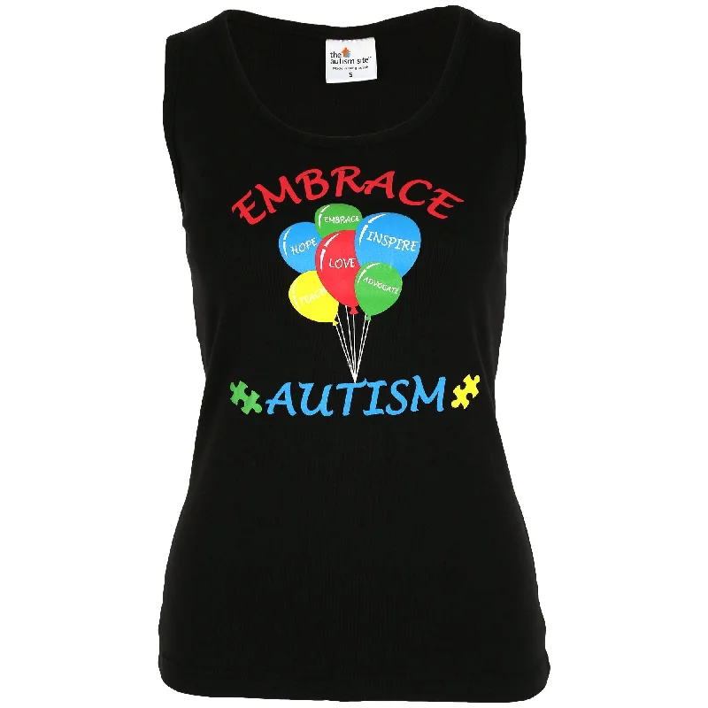 Embrace Autism Balloons Tank Top