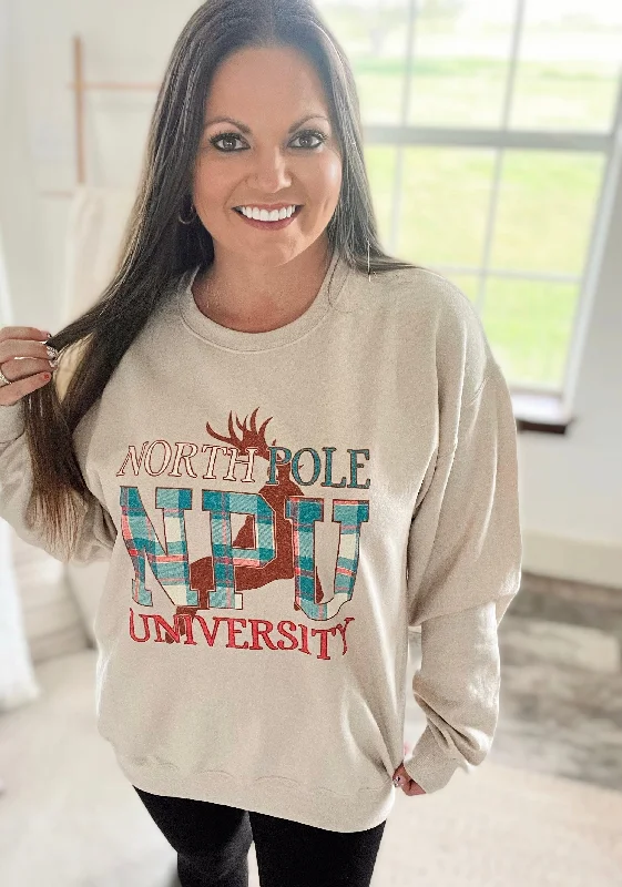 North Pole University Cute Sweatshirt