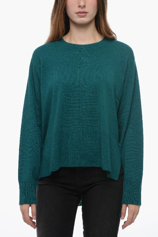 Parosh Cashmere WAM Sweater with Asymmetric Hem