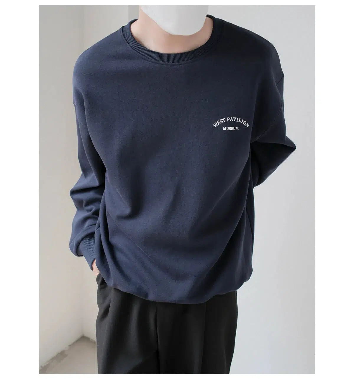 Letter Printed Crewneck Sweatshirt