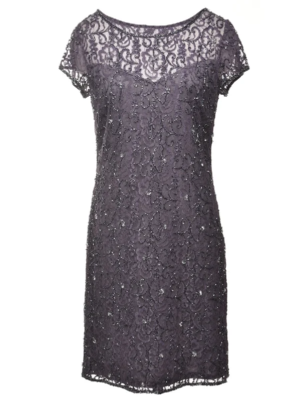 Beaded Party Dress - S