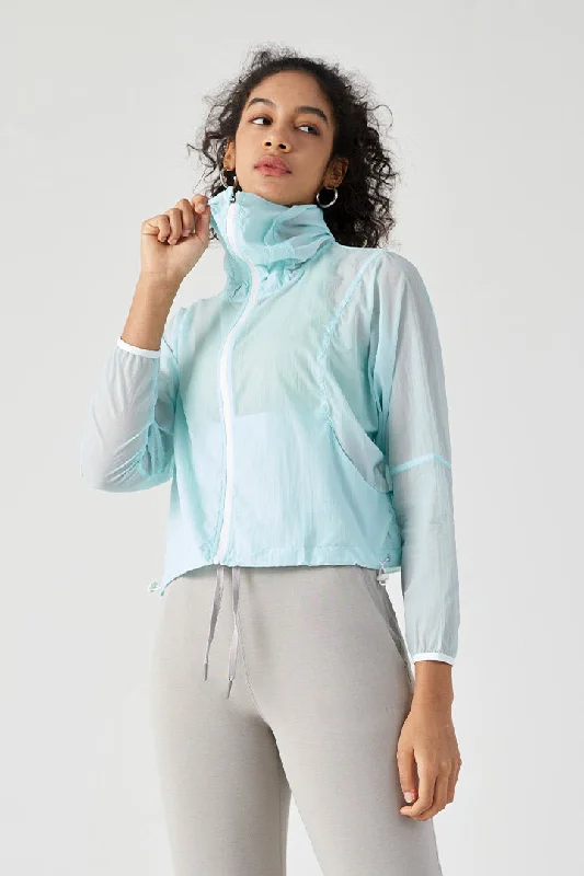 Lightweight UV Protection Jacket with Hood for Women