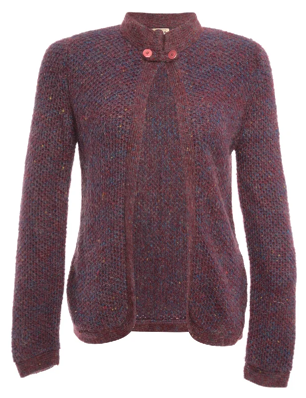 Maroon Cardigan - S