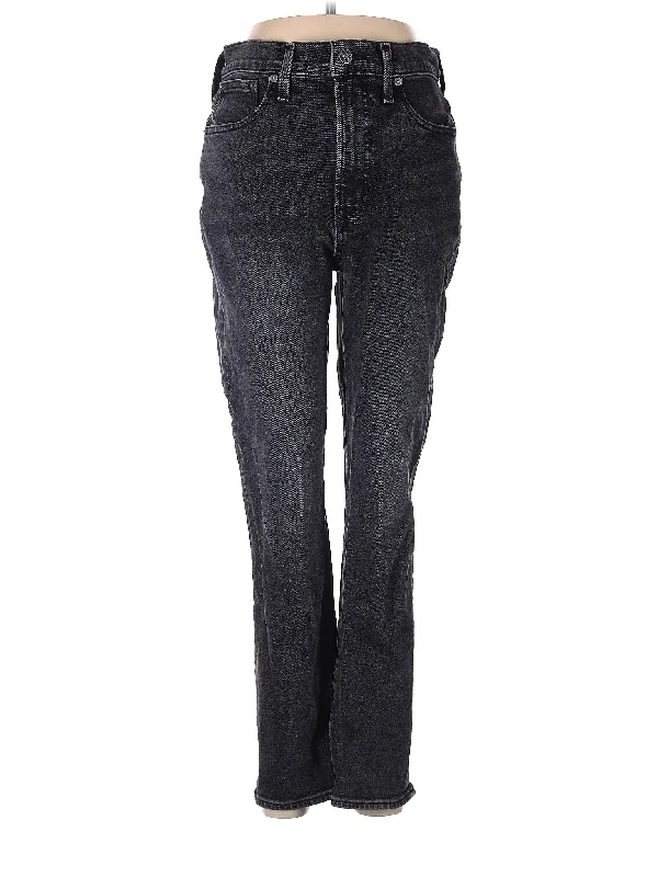 High-Rise Straight-leg Jeans in Dark Wash