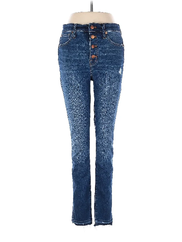 High-Rise Straight-leg Jeans in Medium Wash