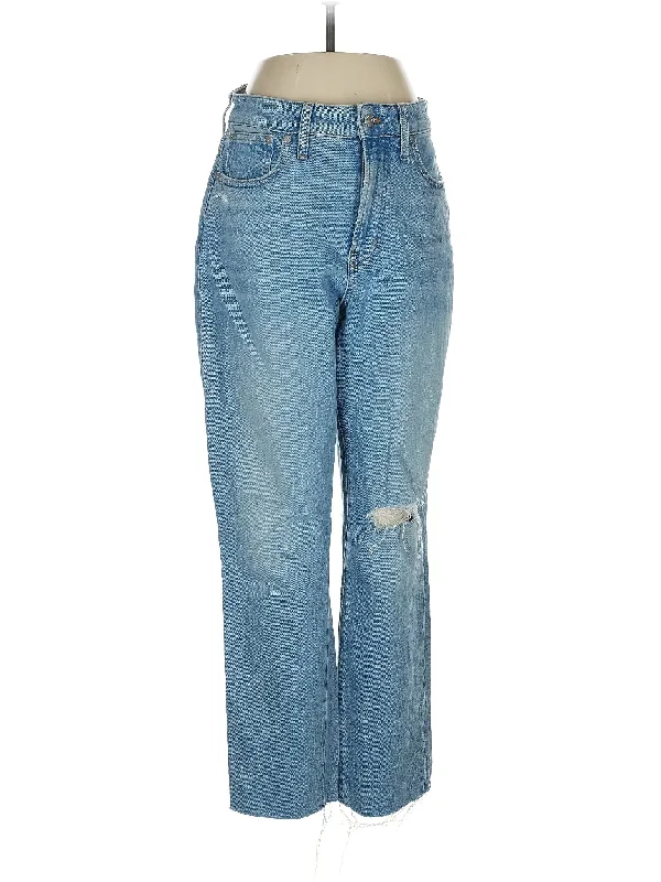 Mid-Rise Bootleg Jeans in Light Wash