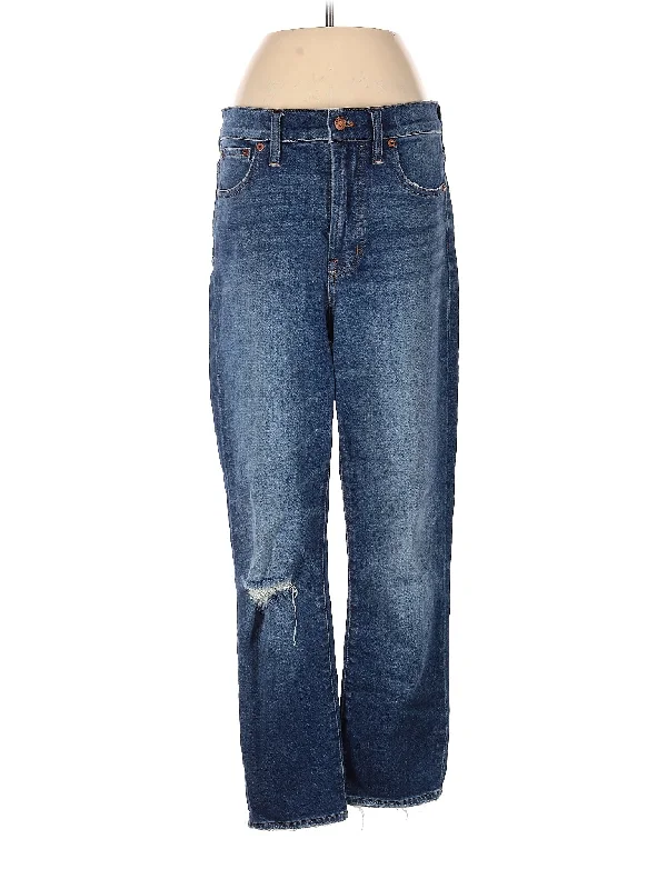 Mid-Rise Bootleg Jeans in Medium Wash