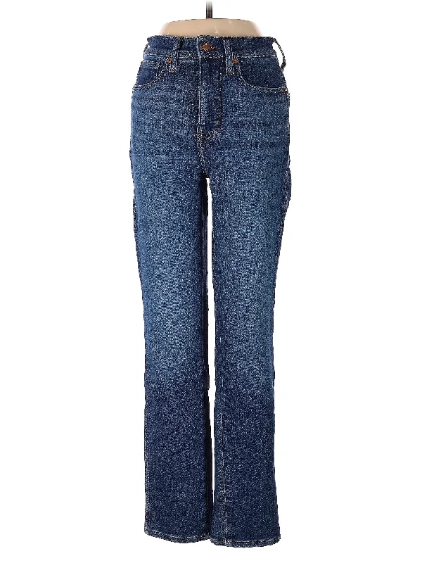 Mid-Rise Bootleg Jeans in Medium Wash