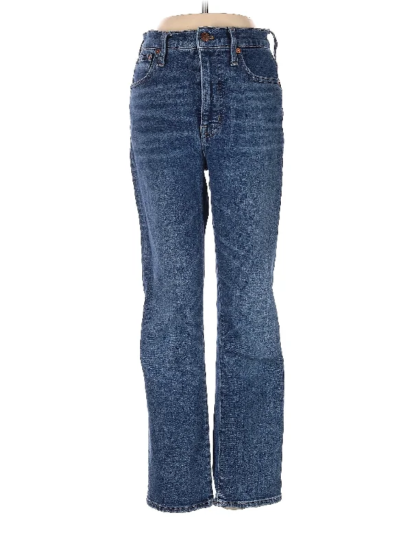 Mid-Rise Bootleg Jeans in Medium Wash