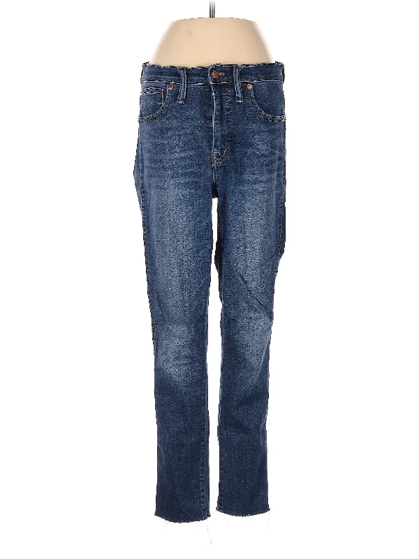 Mid-Rise Straight-leg Jeans in Dark Wash