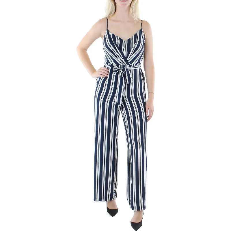 Lauren Ralph Lauren Womens V-Neck Straight Leg Jumpsuit