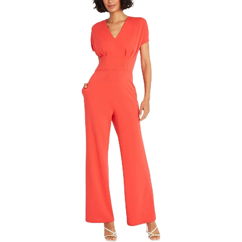 Maggy London Womens Pleated  Jumpsuit