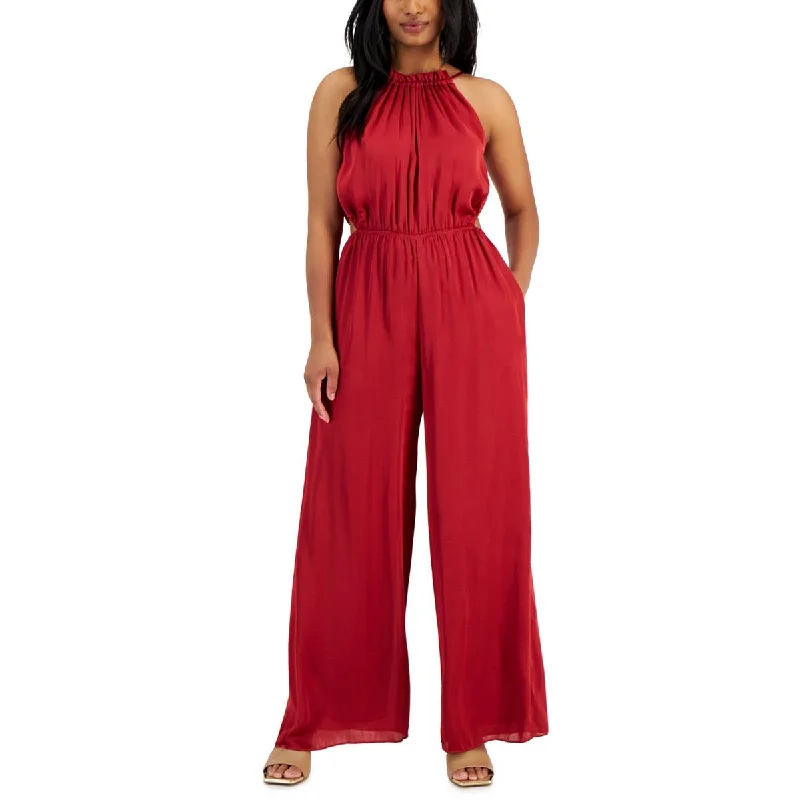 Taylor Womens Cut-Out  Jumpsuit