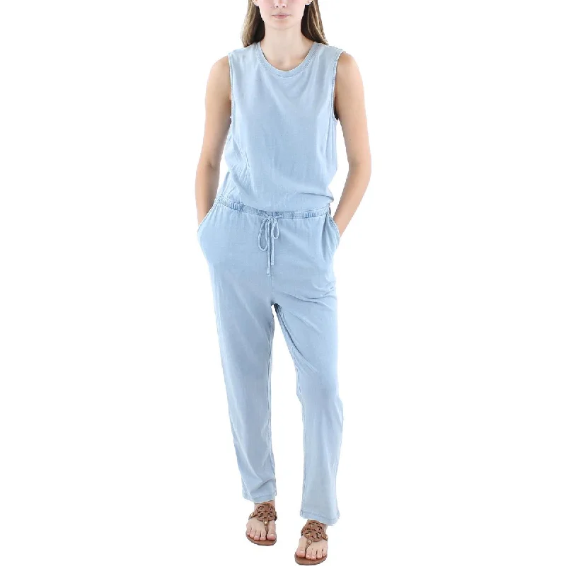 Z Supply Womens Solid Stretch Jumpsuit