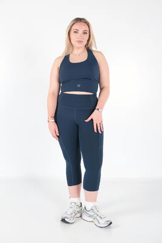 Darling 7/8 Leggings - Ocean Blue