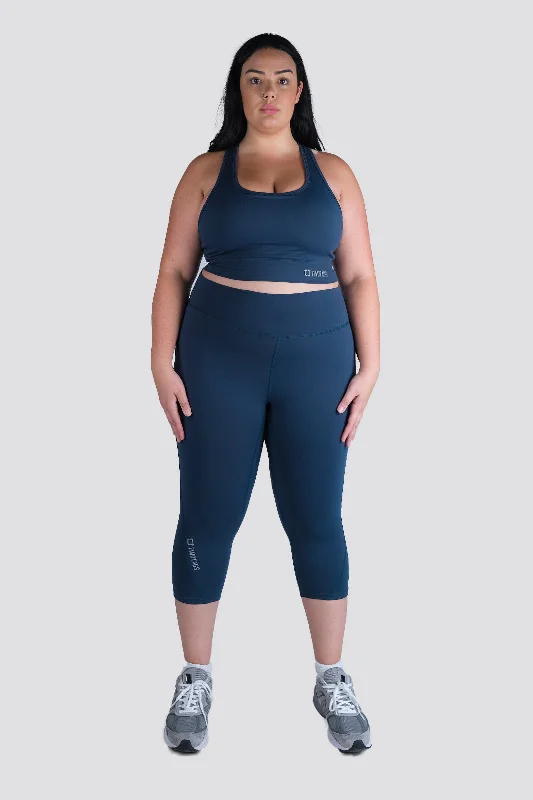 Dynamic 7/8 Highwaisted Leggings - Ocean Blue