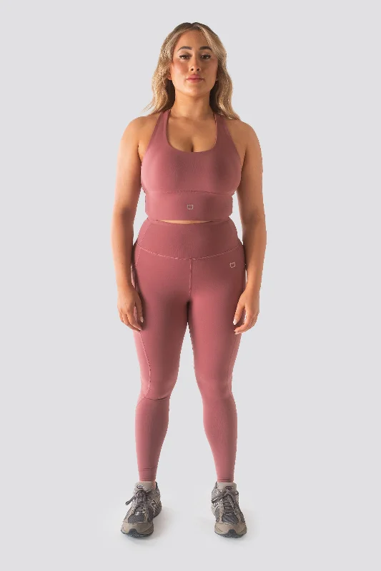 Sweetheart V2 Highwaisted Leggings - Rose