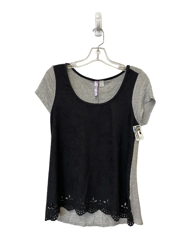 Black Top Short Sleeve Alya, Size S