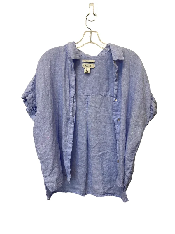 Blue Top Short Sleeve Rachel Zoe, Size L