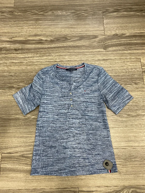 Blue Top Short Sleeve Tommy Hilfiger, Size M