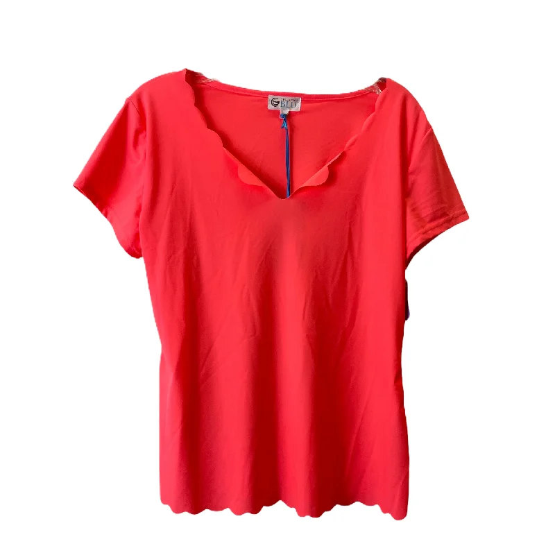 Coral Top Short Sleeve By cerulean blu Size: Xl