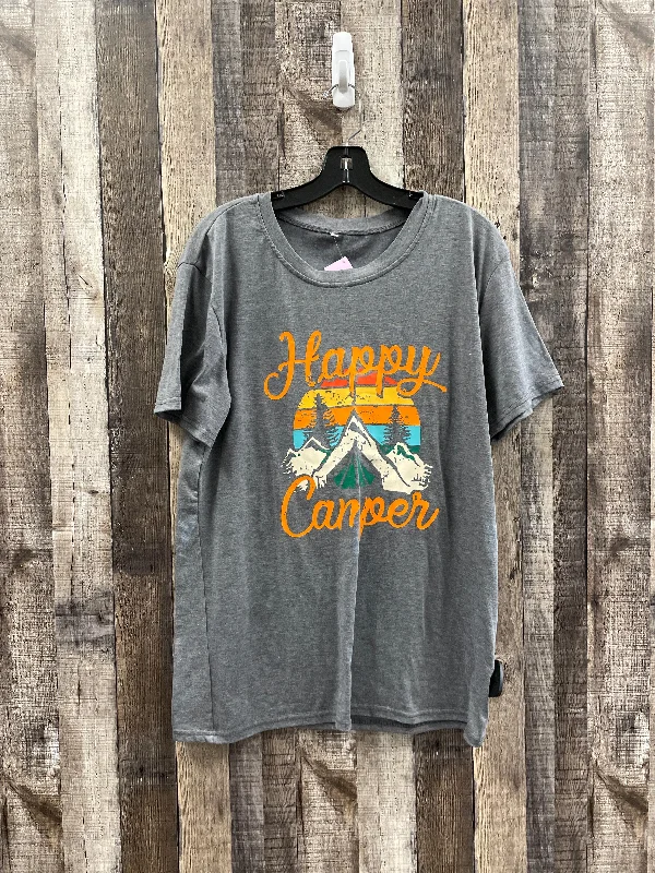 Grey Top Short Sleeve Cmf, Size L