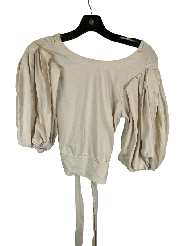 Tan Top Short Sleeve Express, Size Xs