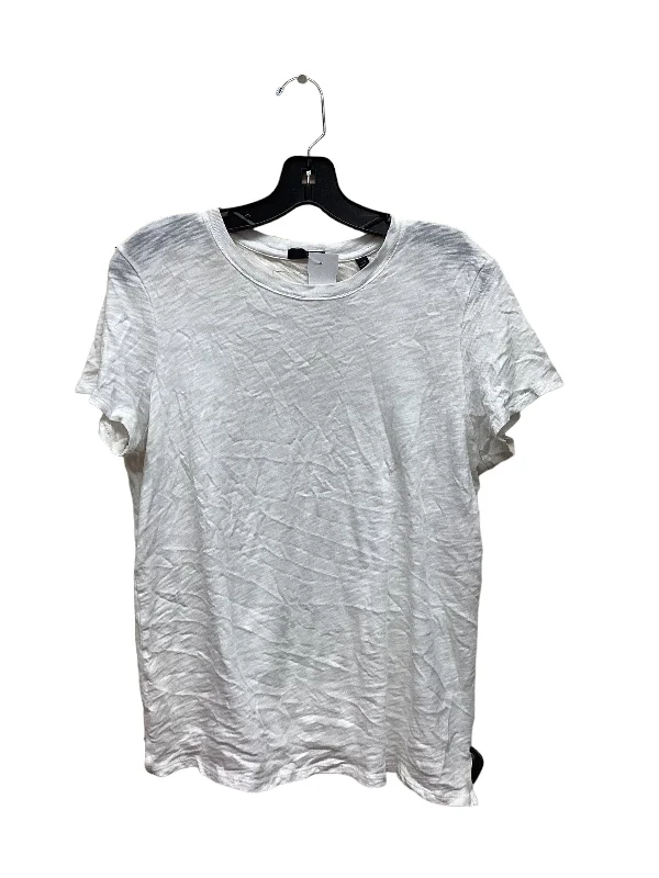 White Top Short Sleeve Atm, Size L