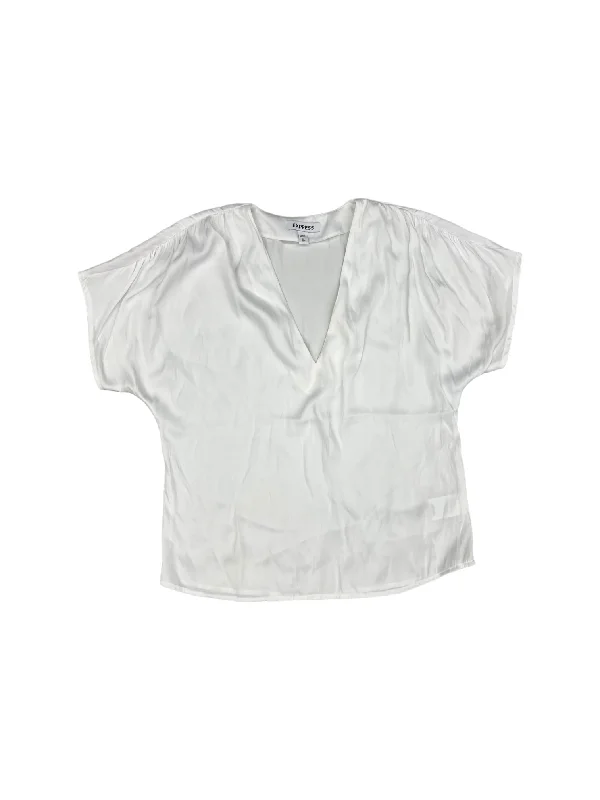 White Top Short Sleeve Express, Size Xs