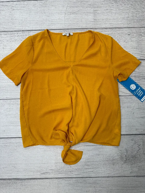 Yellow Top Short Sleeve Madewell, Size Xs