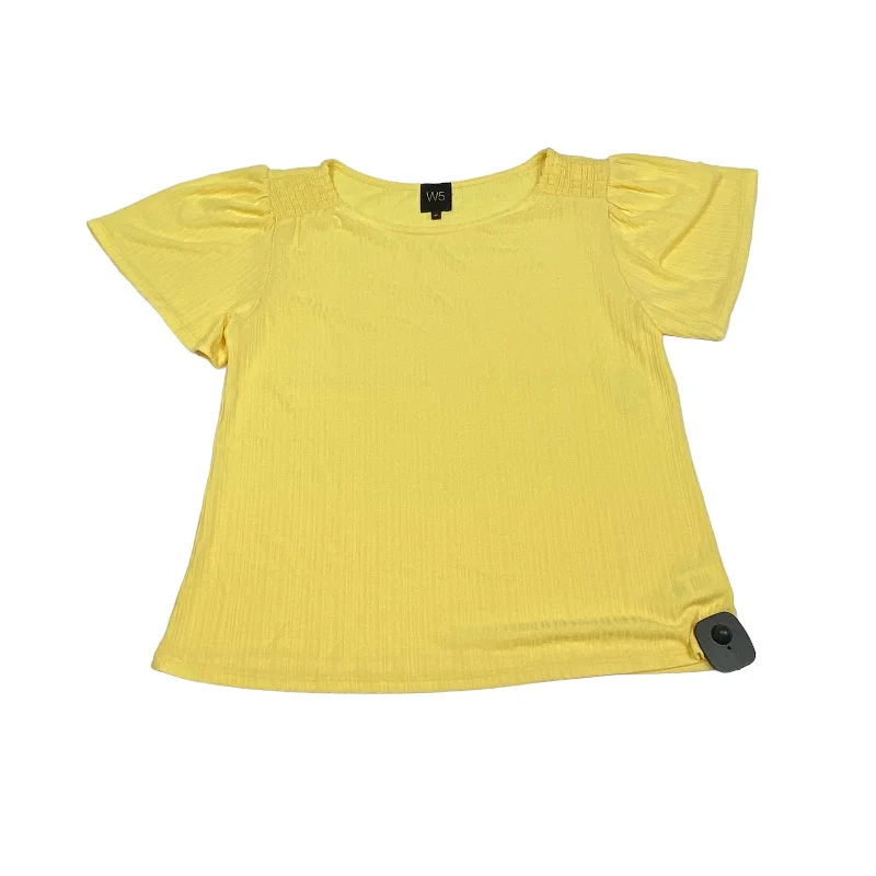 Yellow Top Short Sleeve W5, Size M