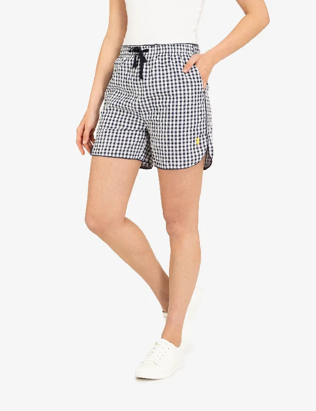 DRAWSTRING PIPED SHORTS