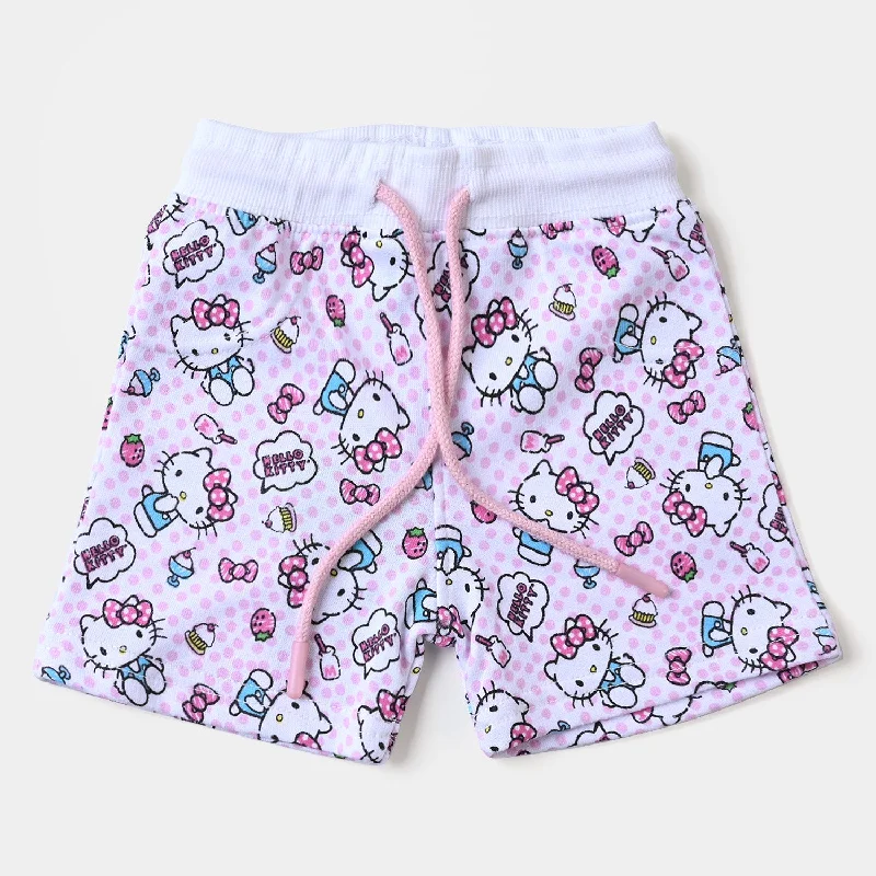 Infant Girls Knitted Short Kitty - White