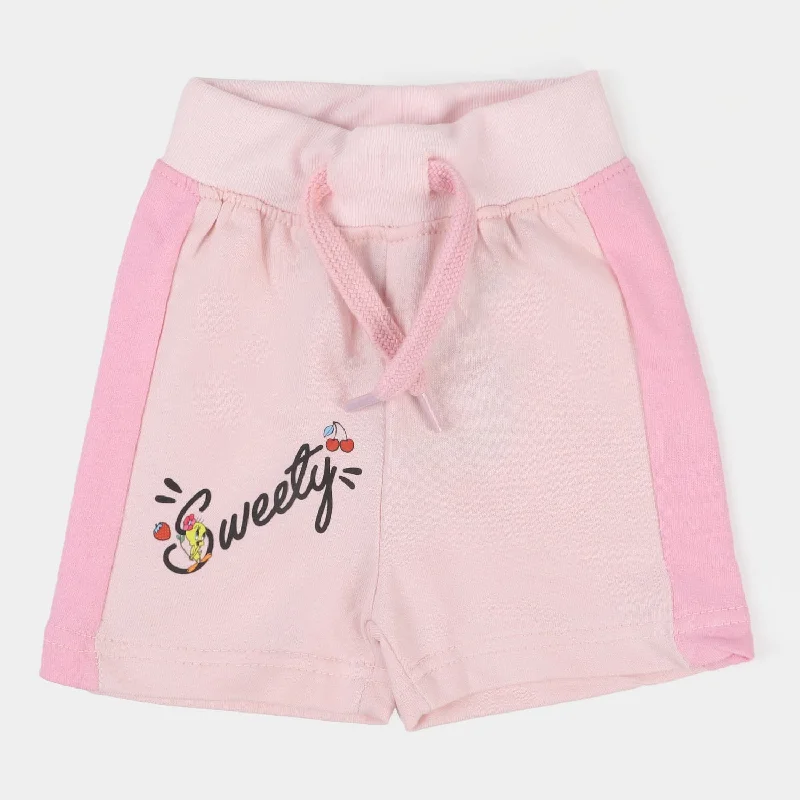 Infant Girls Knitted Short Sweety | Light pink