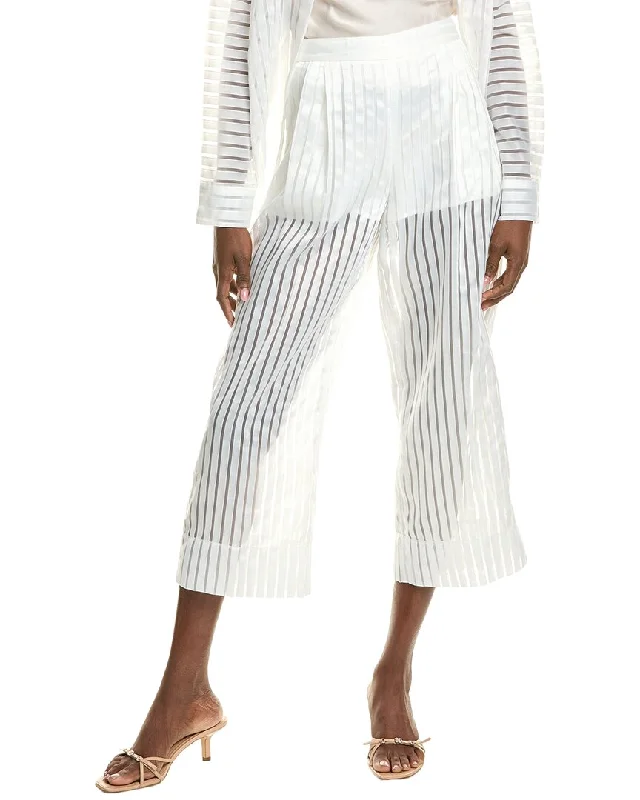 BCBGMAXAZRIA Sheer Stripe Pant